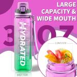 32 oz Motivational Water Bottle with Time Markers