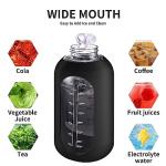 CIVAGO 64 oz Half Gallon Glass Water Bottle