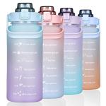 RYI 64 OZ Motivational Water Bottle with Straw