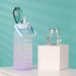 RYI 64 OZ Motivational Water Bottle with Straw