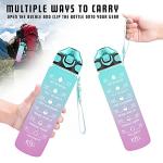 Enerbone 32 oz Motivational Water Bottle with Straw