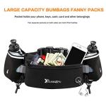 Hydration Running Belt with Water Bottles - Black