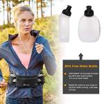 Hydration Running Belt with Water Bottles - Black