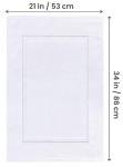 Cotton Shower Mats, Highly Absorbent, 2 Pack