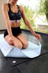 Eunzel Non-Slip Hot Yoga Mat Towel, Blue