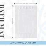 Luxury Cotton Bath Mat Towel Set - 2 Pack