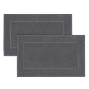 2-Pack Soft Cotton Bath Mats, Super Absorbent