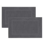 2-Pack Soft Cotton Bath Mats, Super Absorbent
