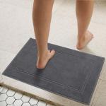 2-Pack Soft Cotton Bath Mats, Super Absorbent