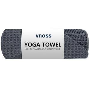 Vnoss Non-Slip Hot Yoga Microfiber Towel, Grey