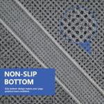 Vnoss Non-Slip Hot Yoga Microfiber Towel, Grey