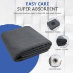 Vnoss Non-Slip Hot Yoga Microfiber Towel, Grey