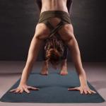 Vnoss Non-Slip Hot Yoga Microfiber Towel, Grey