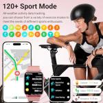 Pink HD Fitness Tracker Smart Watch for Women