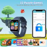 Kids Smart Fitness Watch with Puzzle Games