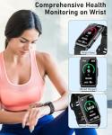Waterproof Smart Watch Fitness Tracker with Health Monitor