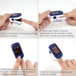 Zacurate 500BL Fingertip Pulse Oximeter Monitor