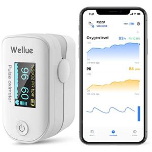 Wellue Bluetooth Fingertip Pulse Oximeter and Heart Monitor
