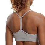 CRZ YOGA Women's Y Back Sports Bra - Gull Gray