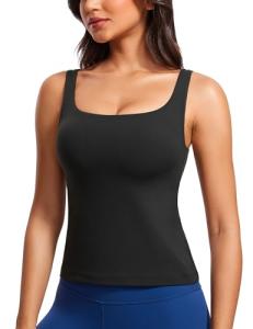 CRZ YOGA Butterluxe Women's U Neck Crop Tank