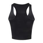 Women's Cotton Racerback Crop Tank Tops - 4 Pack