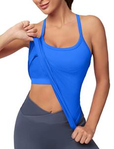 Women’s Workout Tank Top with Built-in Bra