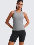 CRZ YOGA Women's High Neck Workout Tank Top