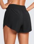 CRZ YOGA Women's High Waisted Running Shorts