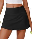 Women’s V-Waist Tennis Skirt with Pockets