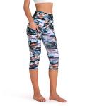 ODODOS Women's High Waisted Pattern Yoga Capris