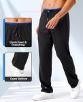 Men's Athletic Sweatpants with Zipper Pockets - 5 Pack