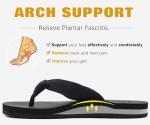 Arch Support Flip Flops for Women - Size 10