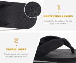 Arch Support Flip Flops for Women - Size 10