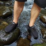 Men's Quick-Drying Aqua Shoes, All Black, Size 9