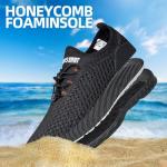 Men's Quick-Drying Aqua Shoes, All Black, Size 9