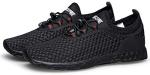 Men's Quick-Drying Aqua Shoes, All Black, Size 9
