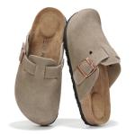 Memory Foam Arch Support Leather Clogs for Women