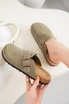 Memory Foam Arch Support Leather Clogs for Women