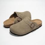 Memory Foam Arch Support Leather Clogs for Women