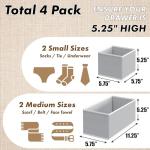 Collapsible Drawer Organizer Set for Undergarments