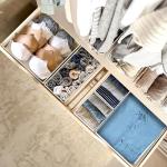 Underwear Drawer Organizer Set of 6 - Beige