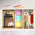 Underwear Drawer Organizer Set of 6 - Beige