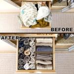 Underwear Drawer Organizer Set of 6 - Brown