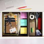 Underwear Drawer Organizer Set of 6 - Brown