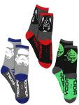 STAR WARS Boys' 3 Pack Crew Socks