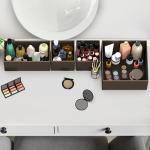 Underwear Drawer Organizer Set of 6 - Brown