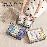 Underwear Drawer Organizer with Stackable Dividers