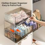 Underwear Drawer Organizer with Stackable Dividers
