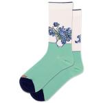 Women's Irises Crew Socks in Cream
