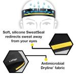 Halo II Black Sweatband Headband for Workouts